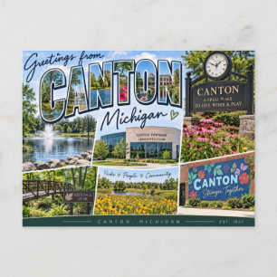 Cartão postal de Canton Michigan