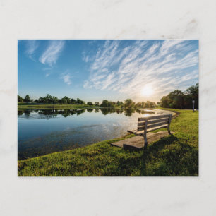 Cartão postal de Cape Girardeau County Park Bench 