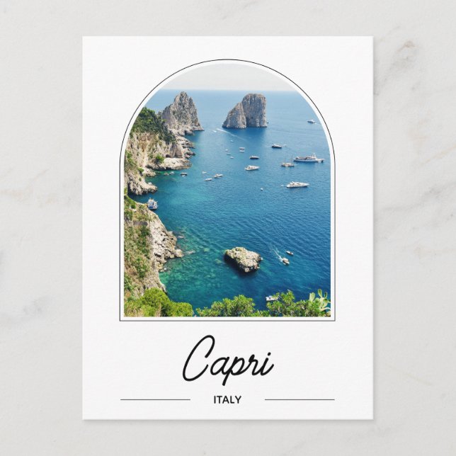 Cartão postal de Capri Itália (Frente)