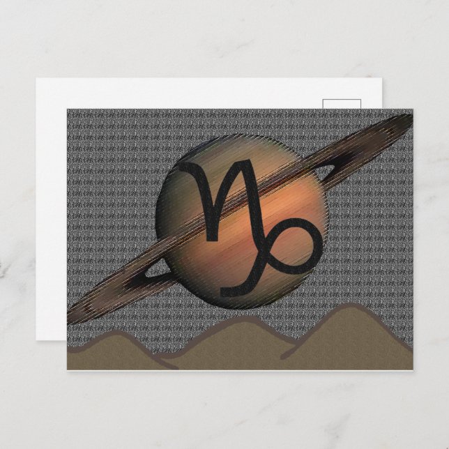 Cartão postal de Capricórnio (Frente/Verso)