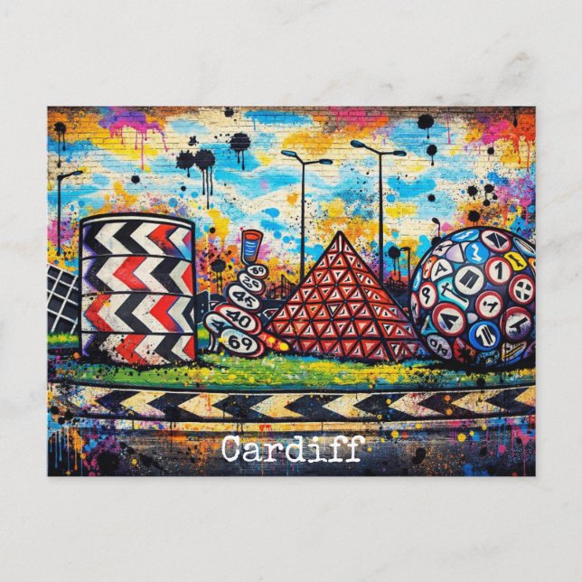 Cartão postal de Cardiff (Frente)