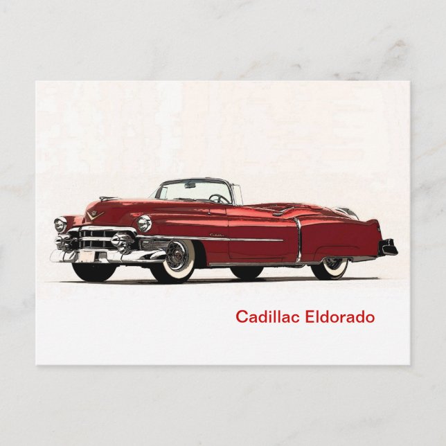 Cartão postal de carros vintage (Frente)