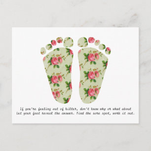 Cartão postal de cartão de visita de Reflexologi