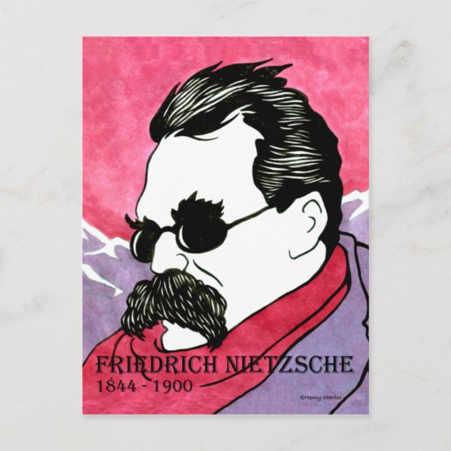 Cartão Postal De "cartão Friedrich Nietzsche" (Frente)