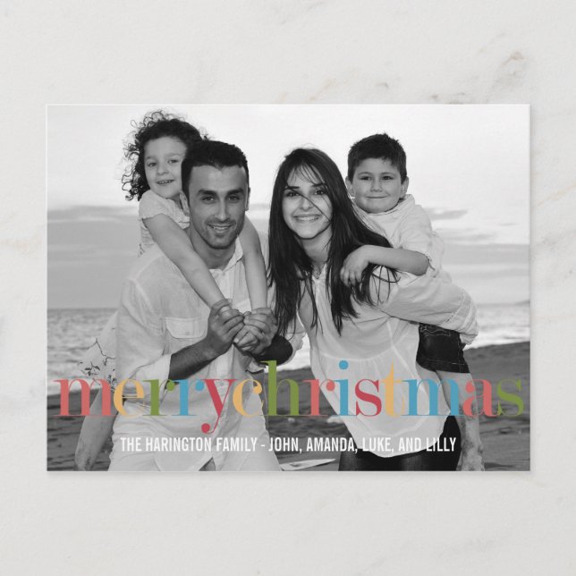 Cartão-postal de Cartões com fotos de Feriado RAIN (Frente)