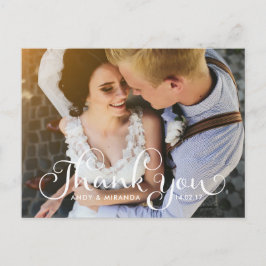 Cartão Postal de Cartões de fotos de Casamento Úni