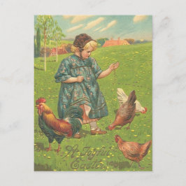 Cartão-postal de Cartões de natal de Páscoa Vintag