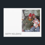 Cartão-postal de Cartões de natal personalizado mí<br><div class="desc">Este cartão é para os modernos e minimalistas.  Tornar as saudações das estações simples com este cartão.  Amor/Mensagem atrás.</div>