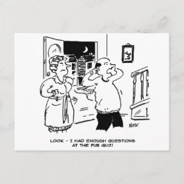 Cartão postal de casa após o questionário do pub