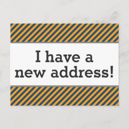 Cartão postal de casa nova limpo, elegante e respe