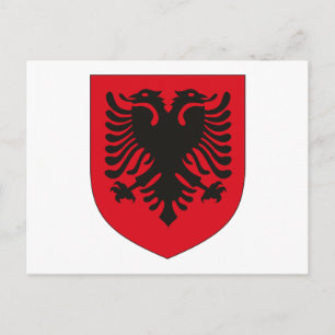 Cartão postal de Casaco de Armas da Albânia