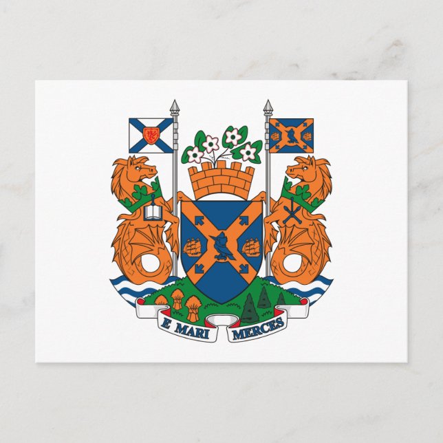 Cartão postal de Casaco de Armas Halifax (Frente)