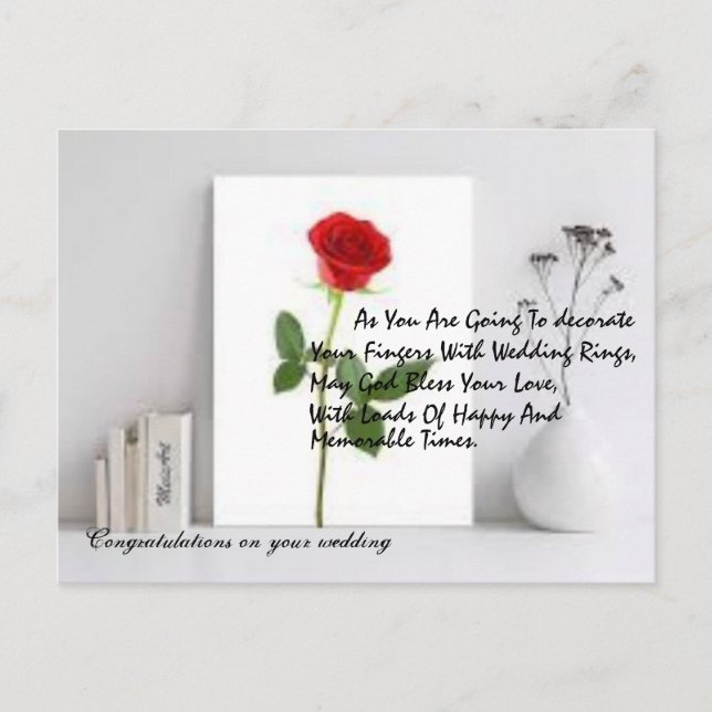 cartão postal de casamento (Frente)