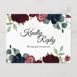 Cartão postal de casamento de celebração de verão