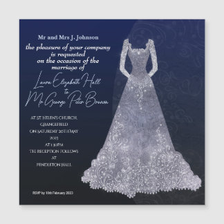 Cartão postal de casamento de noiva branca
