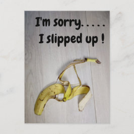 Cartão postal de casca de banana