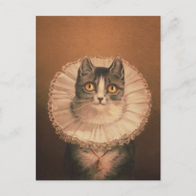 Cartão postal de Cat Vintage (Frente)