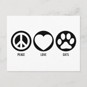 Cartão postal de Cats de Paz