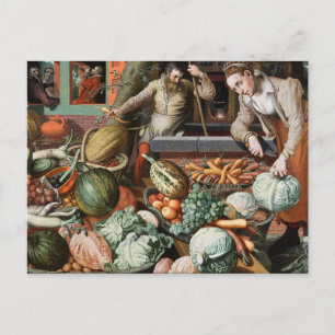 Cartão postal de "Cena de Mercado"