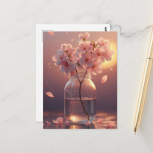 Cartão Postal de Cerejeira em Flor - Sakura Elegan