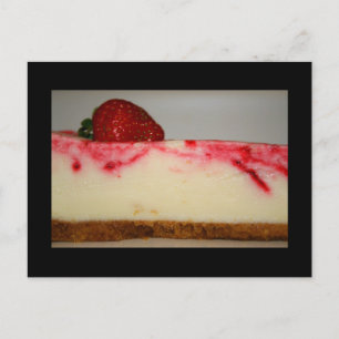 Cartão postal de Cheesecake de Morango