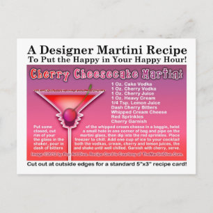 Cartão postal de Cherry Cheesecake Martini