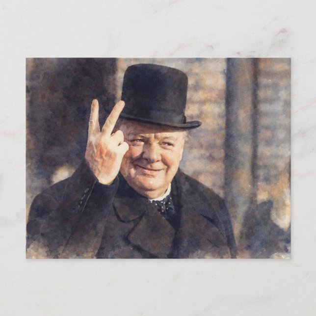 Cartão postal de Churchill (Frente)