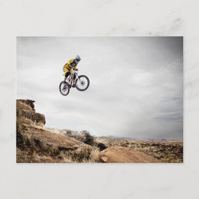 Cartão postal de ciclista de BMX (Frente)