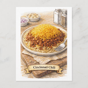 Cartão postal de Cincinnati Chili (Série de Comida