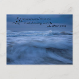 Cartão postal de citação inspiracional e motivacio