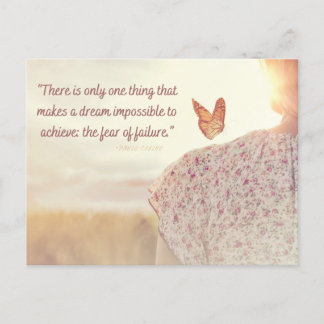 Cartão postal de citação Medo do Fracasso