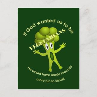 Cartão postal de citação vegetal engraçado