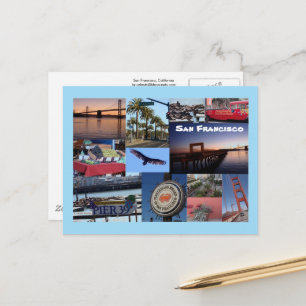 Cartão postal de Colagem de Fotos de São Francis