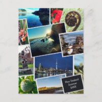 Cartão postal de colagem de fotos personalizadas d