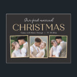 Cartão postal de colagem de Natal<br><div class="desc">Celebre a temporada com este cartão de Natal moderno e elegante da Berry Berry Sweet. Também disponível nos formatos de cartão plano e dobrado. Arquivo digital imprimível disponível em berryberrysweet.com</div>