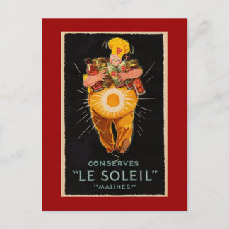 Cartão postal de Comida Vintage