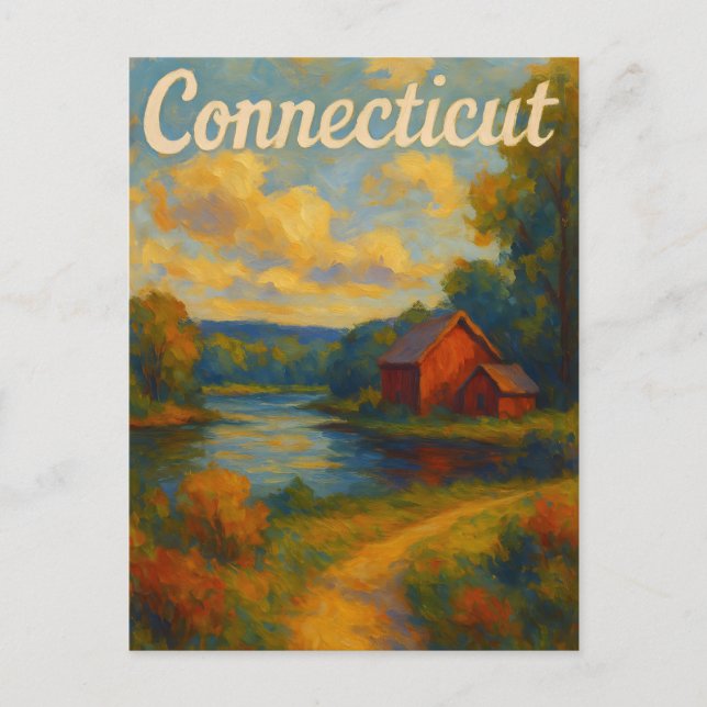 Cartão postal de Connecticut (Frente)