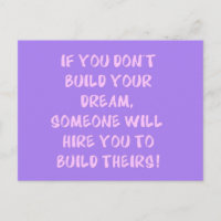 Cartão postal de conselhos de construção do seu so