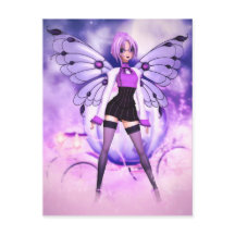 Cartão Postal de Contos de Fadas Fantasiosos