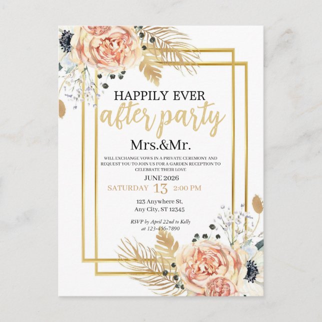 Cartão Postal de Convite (Frente)