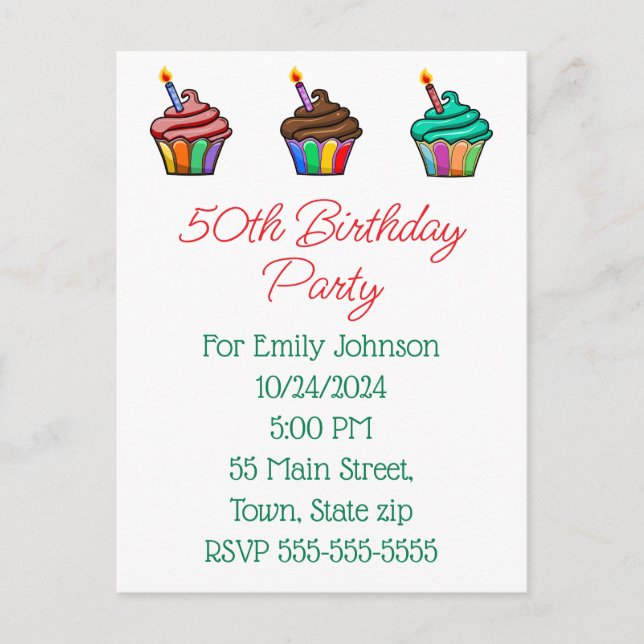 Cartão Postal de Convite (Frente)