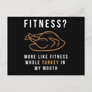 Cartão Postal De Convite 119.Engraçado Malhação De Ação De Graças Turca Em 