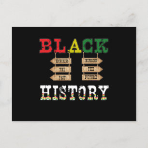Cartão Postal De Convite 18 Black History Month African American Black Prid