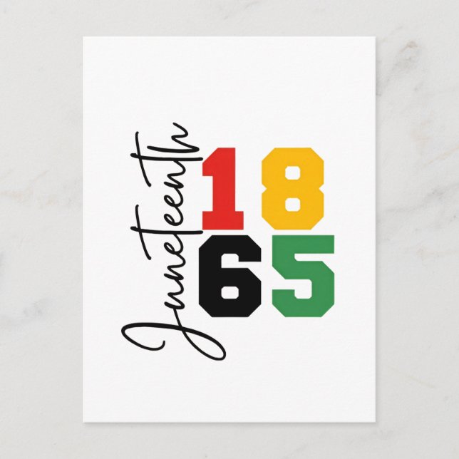 Cartão Postal De Convite 18 de junho de 1865 Dia da Independência Real (Frente)
