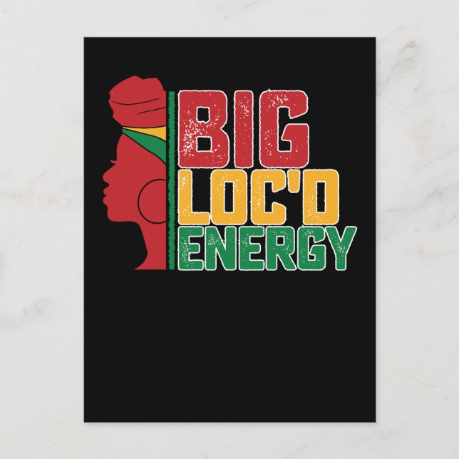 Cartão Postal De Convite 19º Big Loc Energy Black Freedom (Frente)