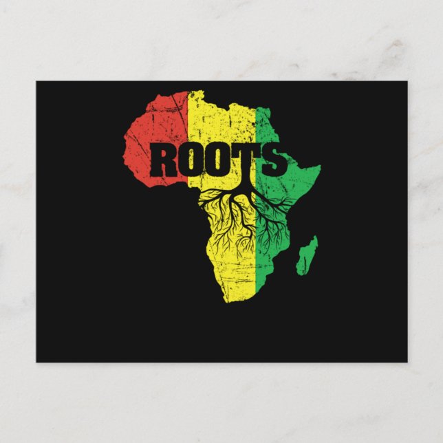 Cartão Postal De Convite 23 Black History Month African Pride Roupa Gift. (Frente)