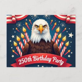 Cartão Postal De Convite 250º aniversário