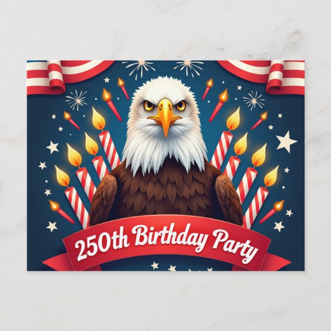 Cartão Postal De Convite 250º aniversário (Frente)