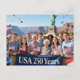Cartão Postal De Convite 250 Anos