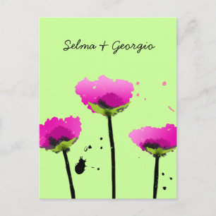 Cartão Postal De Convite 311-PASSIONATE LIMÃO do ROTEIRO da PAPOILA